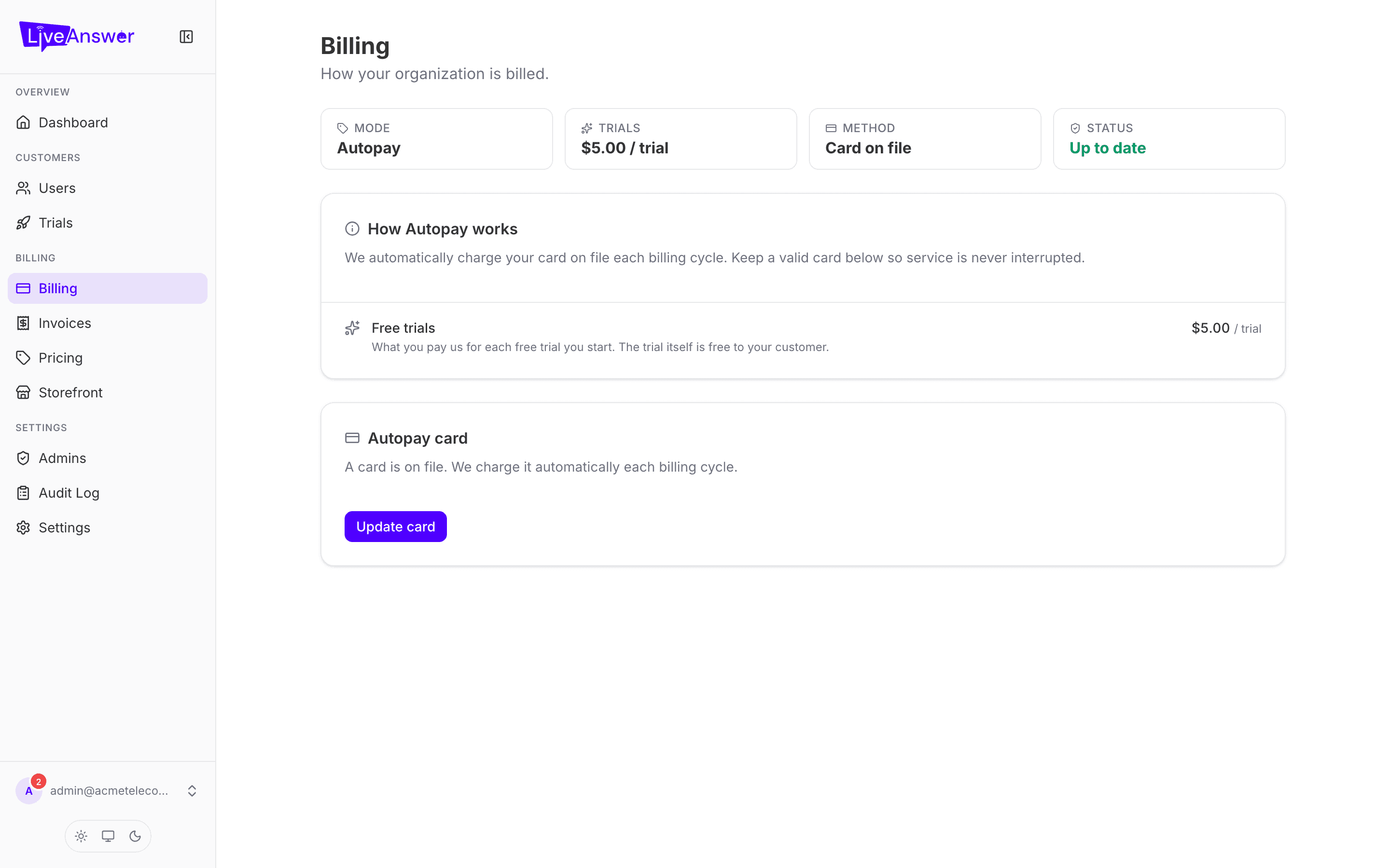 Billing