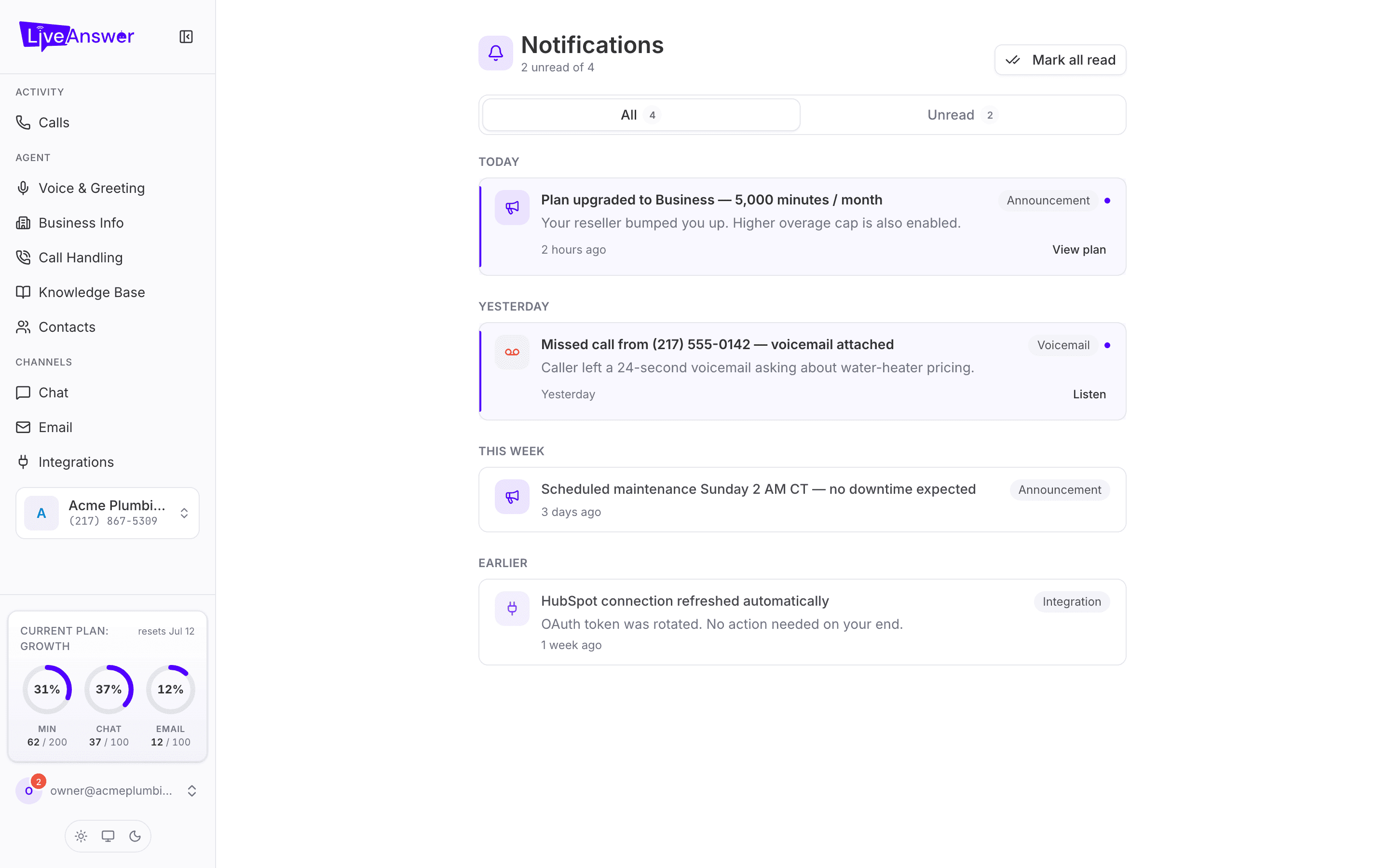 Notifications