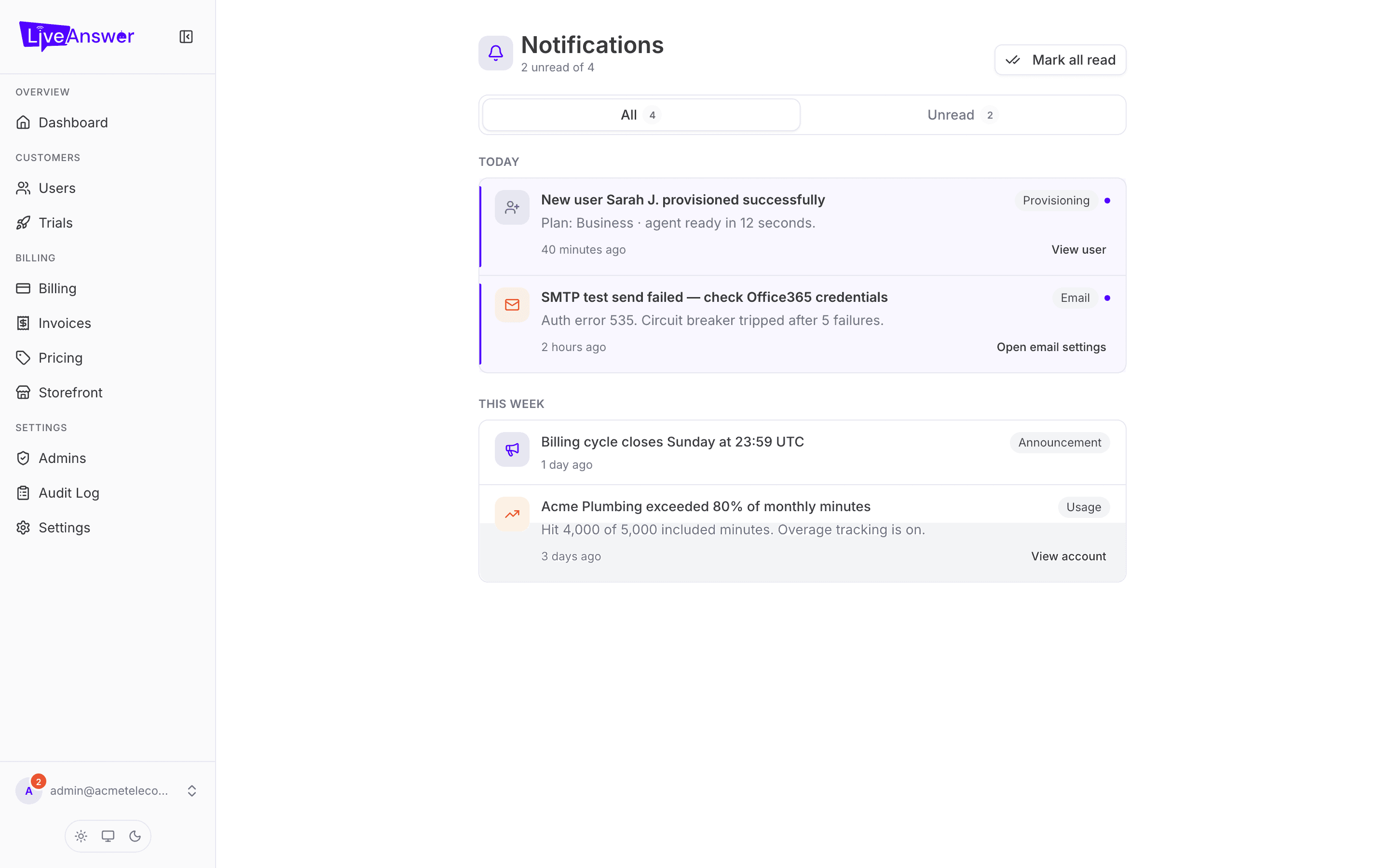 Notifications